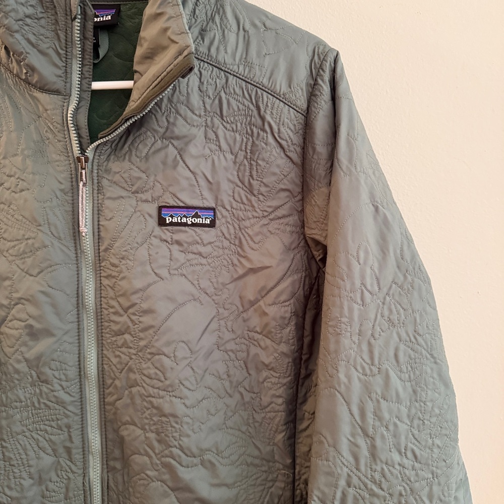 Patagonia Women’s Sz Large Orchid Cove  Pale Green Jacket